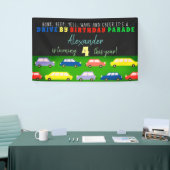 ドライブバイ誕生日パレードカーカラフルパーティー 横断幕 (トレードショー)