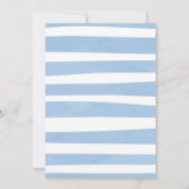 ドライブバイ誕生日パレードパーティーブルードライブスルー 招待状 (裏面)