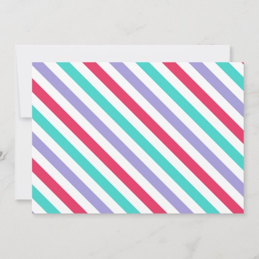 ドライブバイ誕生日パレード招待状ピンクパレード 招待状 (裏面)