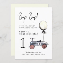 ドライブバイ誕生日パレード社会的に遠い車1位 招待状
