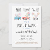 ドライブバイ誕生日パレード 招待状 (正面)