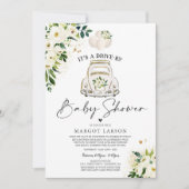 ドライブバイ ベビーシャワー 招待状 男女兼用 (正面)