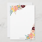 ドライブバイ ルスティック フォックス ジェンダーニュートラル ベビーシャワー 招待状 (裏面)