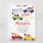 ドライブバイ、誕生日パレード 招待状 (正面)