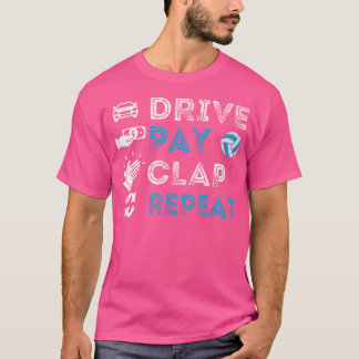 ドライブペイクラップリピーター食べスリープウォーターポロプレーヤー Tシャツ