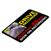 ドライブレコーダ警告ーのプレート(北ゴシェイク) マグネット (左側)