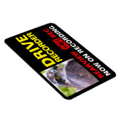 ドライブレコーダ警告ーのプレート(北ゴシェイク) マグネット (右側)