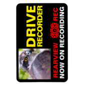 ドライブレコーダ警告ーのプレート(北ゴシェイク) マグネット (縦)