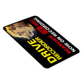 ドライブレコー警告ダのプレート(LION) マグネット (右側)