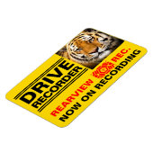 ドライブレコー警告ダのプレート(Tiger) マグネット (左側)