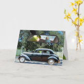 ドライブ恋しく思デイジーパロレット鳥グリーティングカード カード (黄色い花)