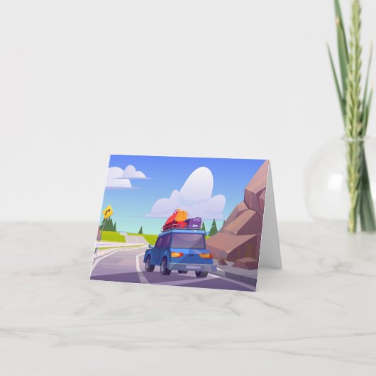 ドライブ旅行 招待状 (正面)