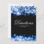 ドライブ ディレクション きらきらとしたライト サファイアブルー 招待状 (裏面)