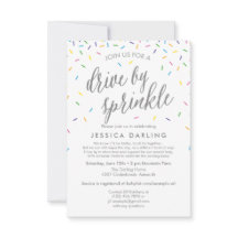ドライブ バイ スプリンクル ベイビー シャワー 招待状