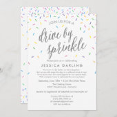 ドライブ バイ スプリンクル ベイビー シャワー 招待状 (正面/裏面)
