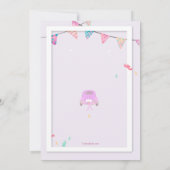 ドライブ バイ ブライズ シャワー 招待状 (裏面)