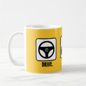 ドライブ。 列。 誓って下さい コーヒーマグカップ (左)