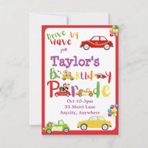 ドライブ(誕生日招待状カード)