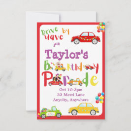ドライブ(誕生日招待状カード)