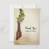 ドライホップと小麦結婚醸造所ありがとう サンキューカード (正面)