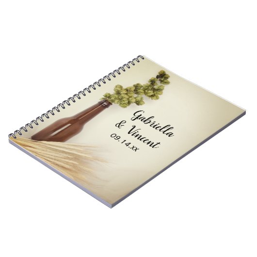 ドライホップと小麦結婚醸造所のゲストブック ノートブック (左側)