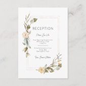 ドライボホフローラフレームウェディングレセプション エンクロージャーカード (正面)