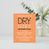 ドライボーンズクリスチャンハローウィンパーティ招待状 ポストカード (スタンド正面)