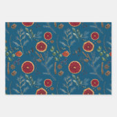 ドライボ素朴タニカルウッドシーウィンターホリデー ラッピングペーパーシート (正面2)