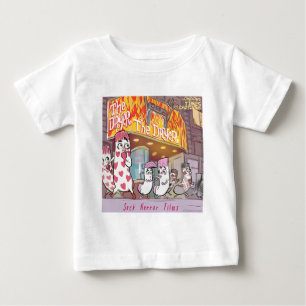 ドライヤーでソックスがホラー映画に Funny ベビーTシャツ