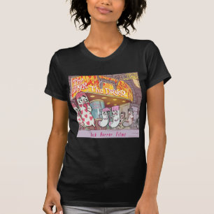 ドライヤーでソックスホラー映画面白い Tシャツ