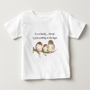 ドライヤーファミリーユーモアの通常の設定 ベビーTシャツ