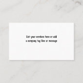 ドライヤーベント清掃用名刺 名刺 (裏面)