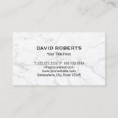 ドライヤーベント&ダクト洗浄モダンブラック&金ゴールド 名刺 (裏面)