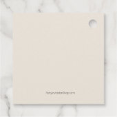 ドライリーフ フラワー ブライダルシャワー フェイバータグ (裏面)