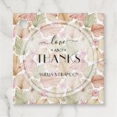 ドライリーフ フラワー ブライダルシャワー フェイバータグ (正面)