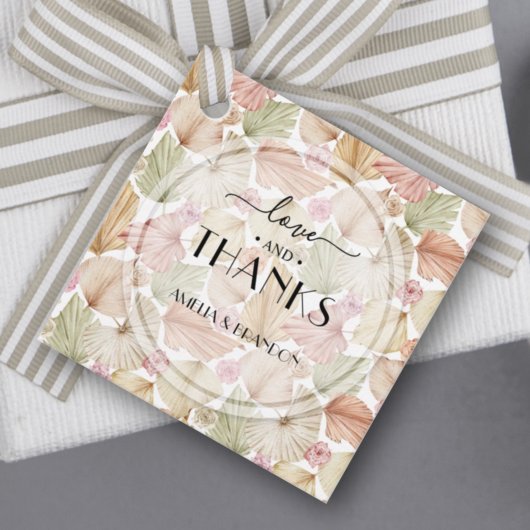 ドライリーフ フラワー ブライダルシャワー フェイバータグ