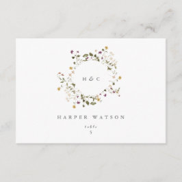 ドライワイルドフラワーパンパ結婚スフローラ座席表 招待状