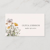 ドライワイルドフラワーブーケフローラ名刺 名刺 (正面)