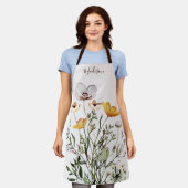 ドライワイルドフラワーブーケ エプロン (着用した状態)