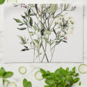 ドライワイルドフラワーブーケ キッチンタオル (折り畳み)