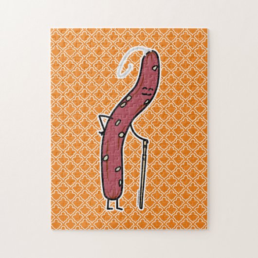 ドライ中国のソーセージ熟成した脂肪広東語ラップチョン ジグソーパズル (縦)