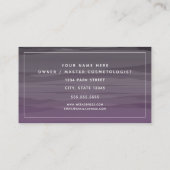 ドライ吹バー美容師パープグラデーションル 名刺 (裏面)