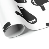 ドライ吹ヤプリントパタカスタムーン背景色 ラッピングペーパー (ロールコーナー)