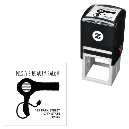 ドライ吹ヤヘアサロンアドレス セルフインキングスタンプ (インサイチュ)