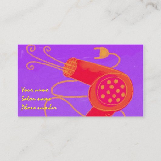 ドライ吹ヤ2スタイリスト名刺 予約カード (正面)