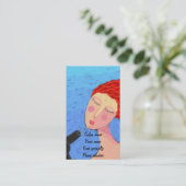 ドライ吹美容師名刺 予約カード (スタンド正面)