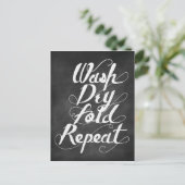 ドライ折り曲げ再生を洗浄 ポストカード (スタンド正面)