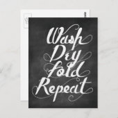 ドライ折り曲げ再生を洗浄 ポストカード (正面/裏面)