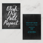 ドライ折り曲げ再生を洗浄 名刺 (正面/裏面)