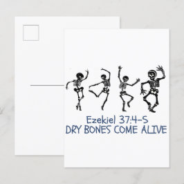 ドライ来ボーンズ生活クおもしろいリシタンのハロウィーン インビテーションポストカード